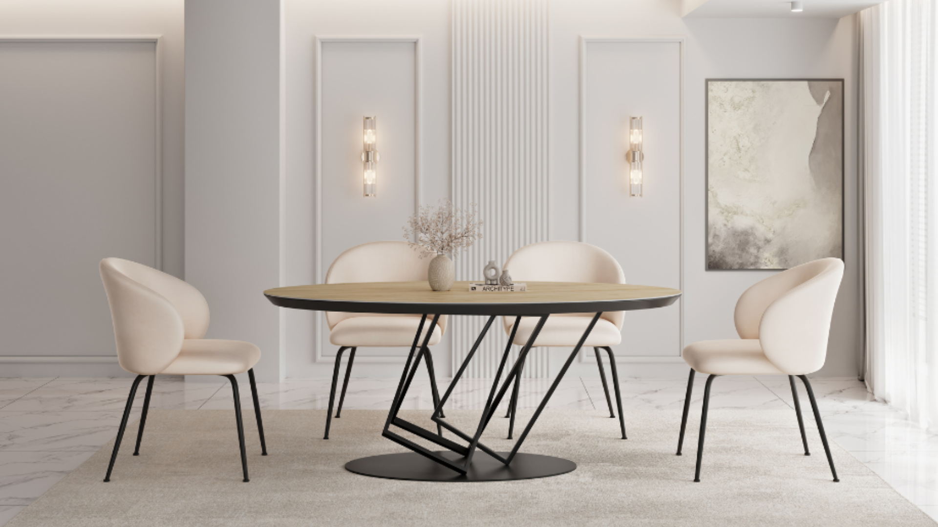 chaises de table Louana